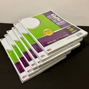 NEW 6 Packs Midwood Brands College Ruled Loose Leaf Filler Paper 180 Sheets